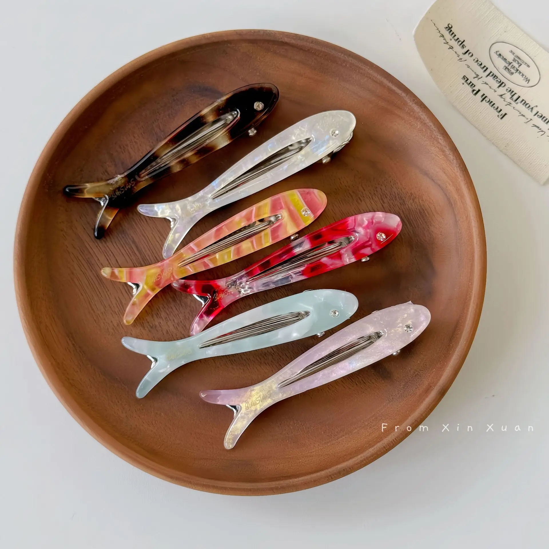 

Акриловые красочные заколки для волос в форме рыбки, изысканная милая заколка для волос в виде утконоса для женщин, милые повседневные универсальные аксессуары для волос для девочек, подарки