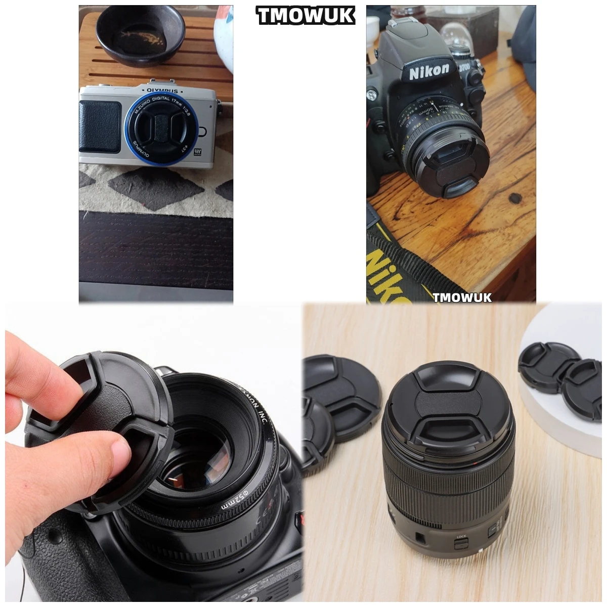 

For SONY ZVE13 A1II A7M7 A7SIII A33 A390 A57 A37 Camera Lens Cap Protective Cover Center Pinch Snap-on 49mm 52 55 58 62 67 72 77