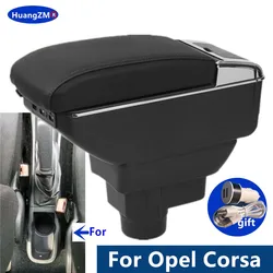 For Opel Corsa Armrest box For Opel Corsa D Car Armrest box Interior parts Details Storage Box Retrofit parts Car Accessories