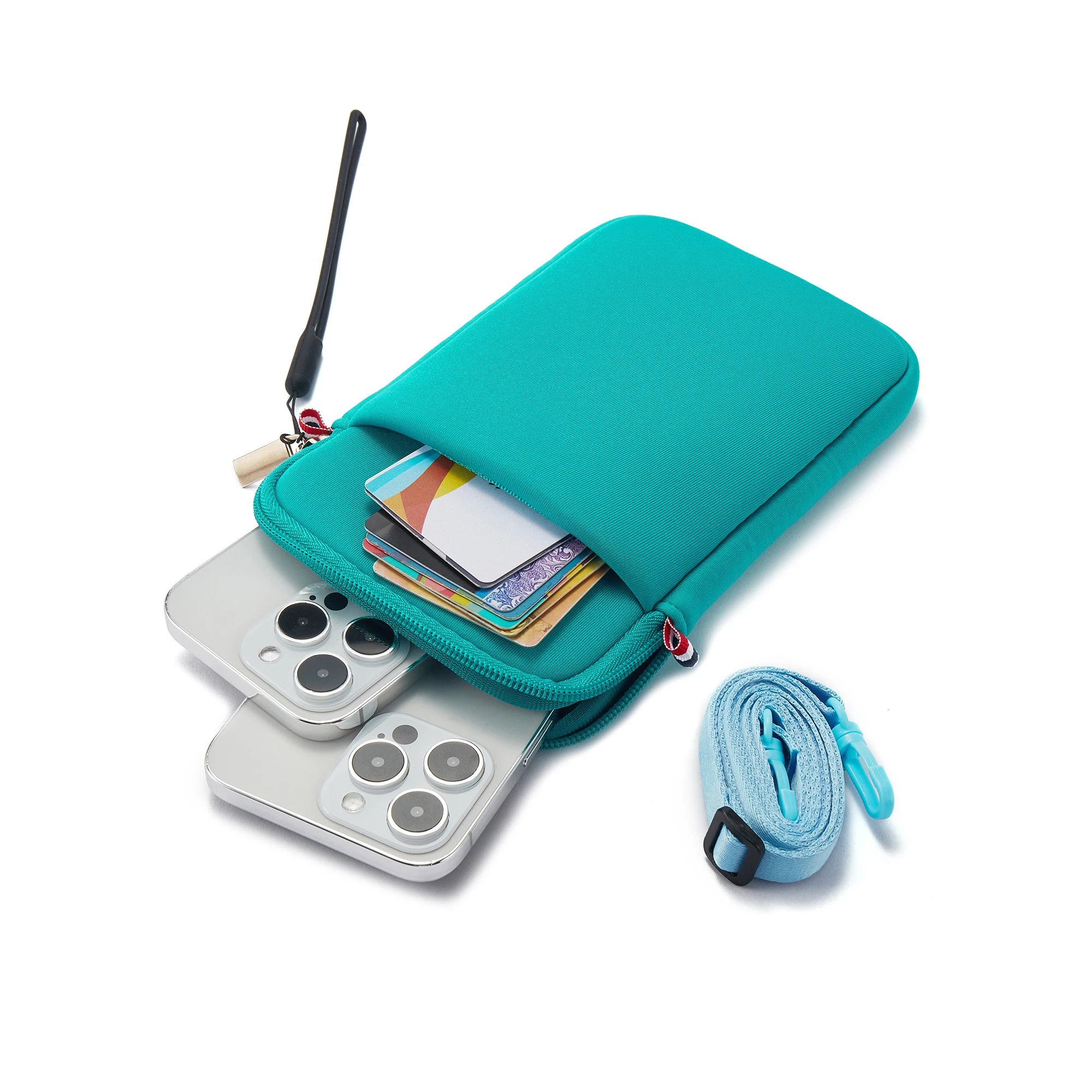 Diagonale Umhängetasche für Mobiltelefone, Handy-Zubehörtasche, Münzbörse, Schlüsseltasche, Kartentasche, Leicht und Geeignet für T – Detail 20