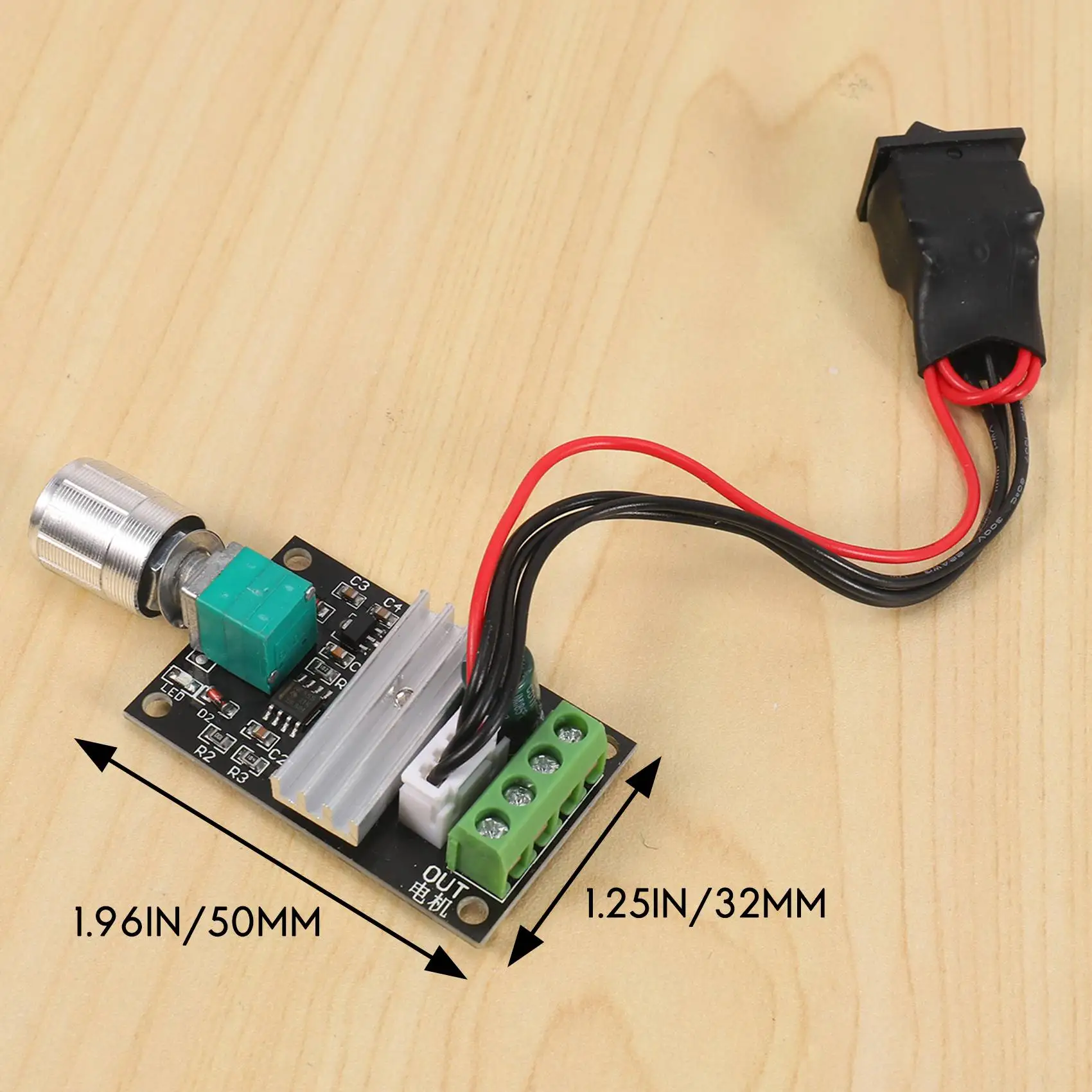 【Home-Accessories】6V 12V 24V 3A PWM DC Motor Speed Controller Forward Reverse Switch Control 1203B