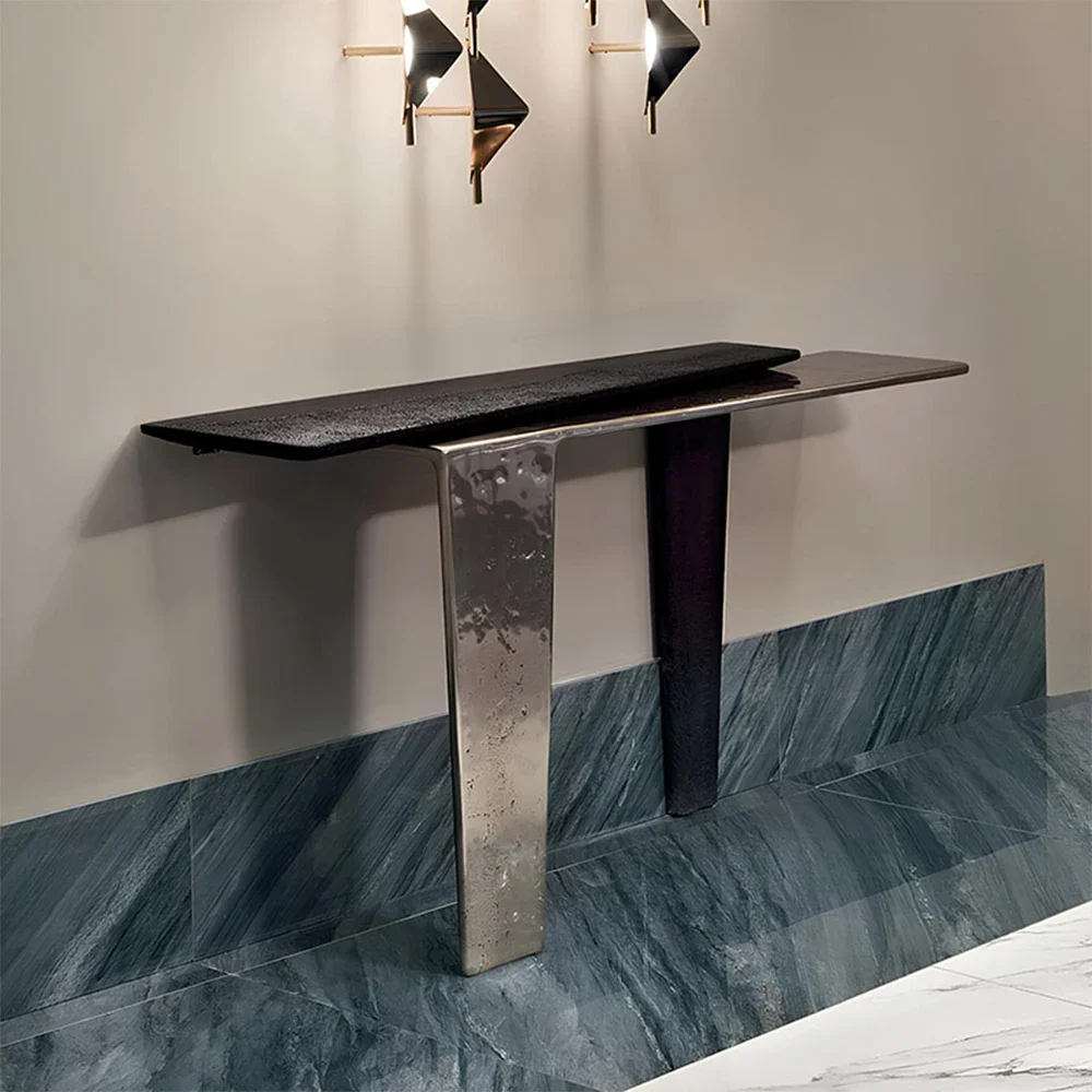 For Italian Luxury Stainless Steel Modern Design Porch Living Room Decorative Rack Home Furniture