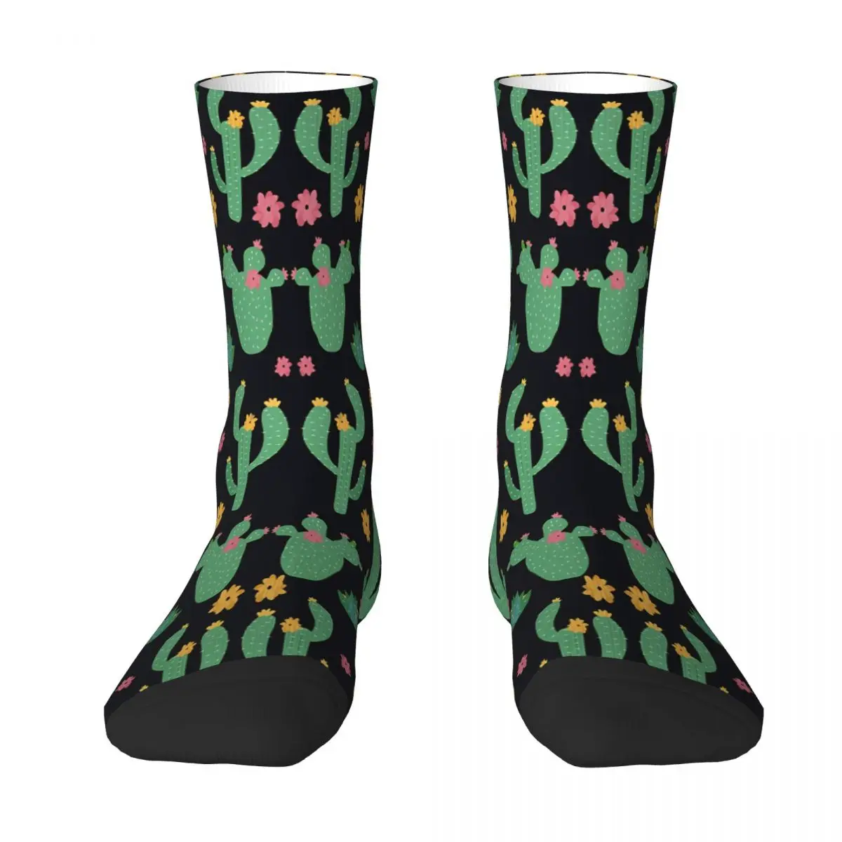 

Flowering Cactus And Succulant Sock Socks Men Women Polyester Stockings Customizable Hip Hop