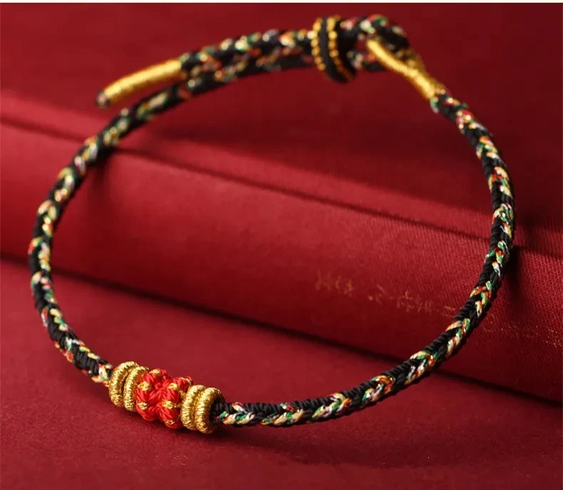 Hand Braided Coloful Rope Lucky Bracelet Zodiac Guardian Angel Bangle Women Men Lovers\' Gift Friendship Bracelet Size Adjustable