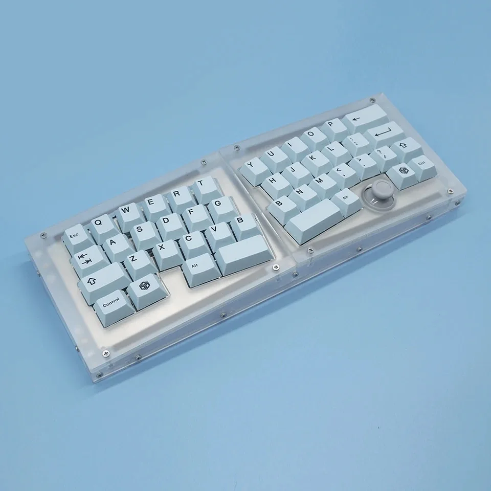 

Libra Mini Keyboard Kit 40% Custom Ergonomics Alice Acrylic Planck Keyboard Transparent Case Gasket ZMK Mechanics Keyboard Case