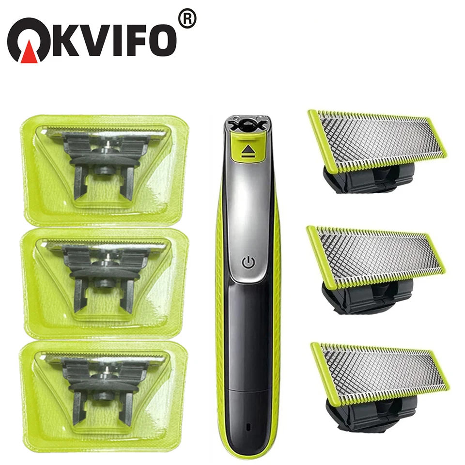 KVIFO Shaver Replacement Blade For One Blade QP2520 QP2530 QP2620 QP2630 QP6510 QP6520 Hybrid Electric Beard Trimmer