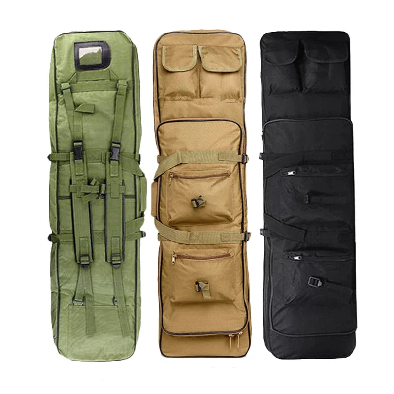 

Tactical Hunting Rifle Case 100cm 1M Outdoor Nylon Bag Double Carbine Gun Case Backpack Shooting Airsoft Rifle Bags