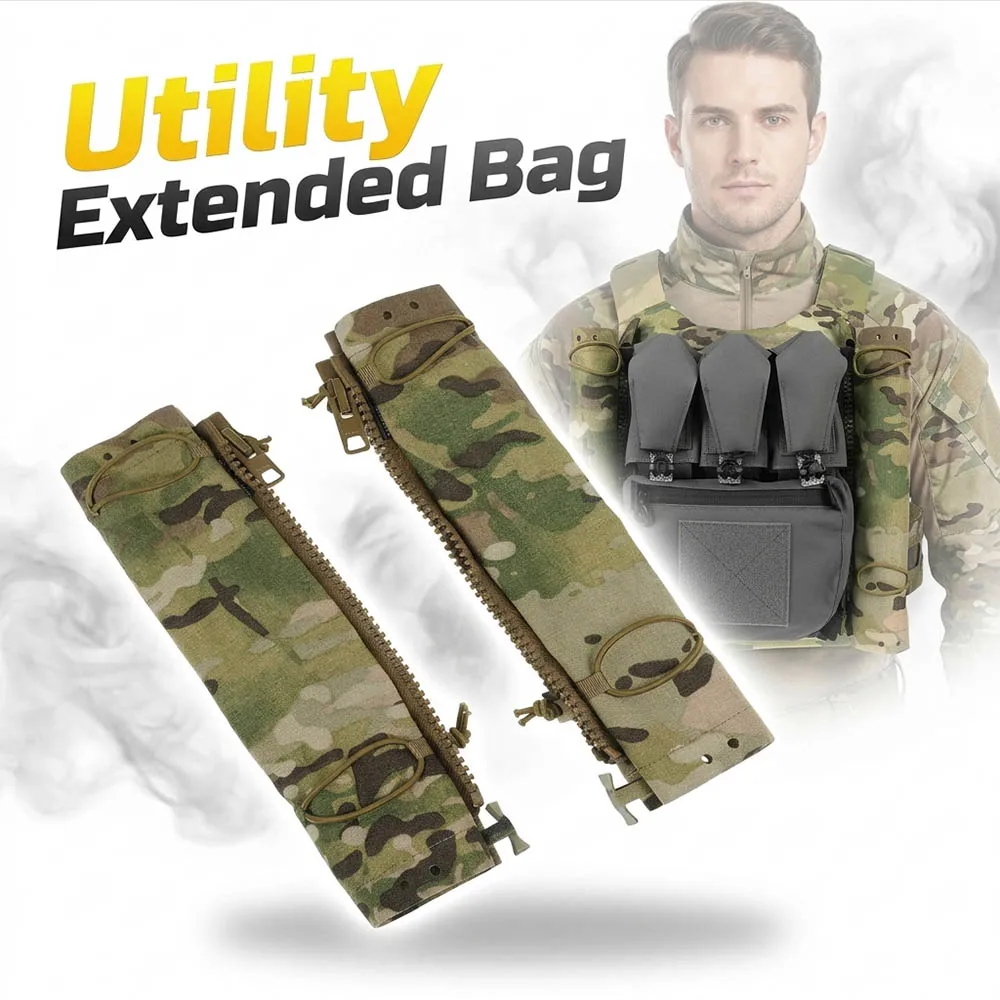 

Tactical Backpack Utility Extended Pouches Long Tool Kit Molle Side Pocket Durable Portable Sticks Accessory Bag for Outdoor