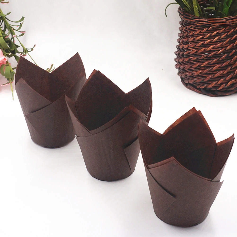 

150 Pcs Cake Packaging Paper Holder Disposable Baking Cups For Birthday Party Decorations Mini Tray Safe Usage