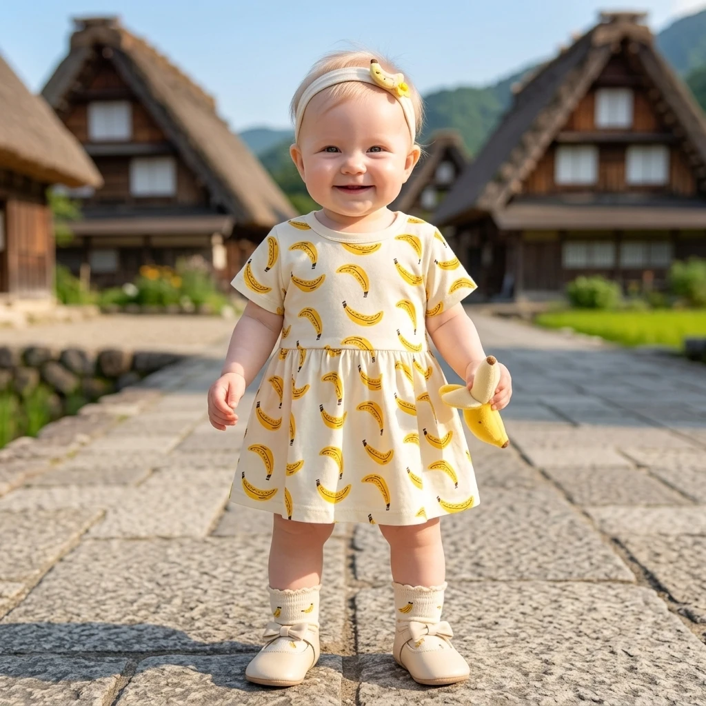 Casual Summer Soft Kids Dress Printing Princess Baby Girls Cute Dress Cotton