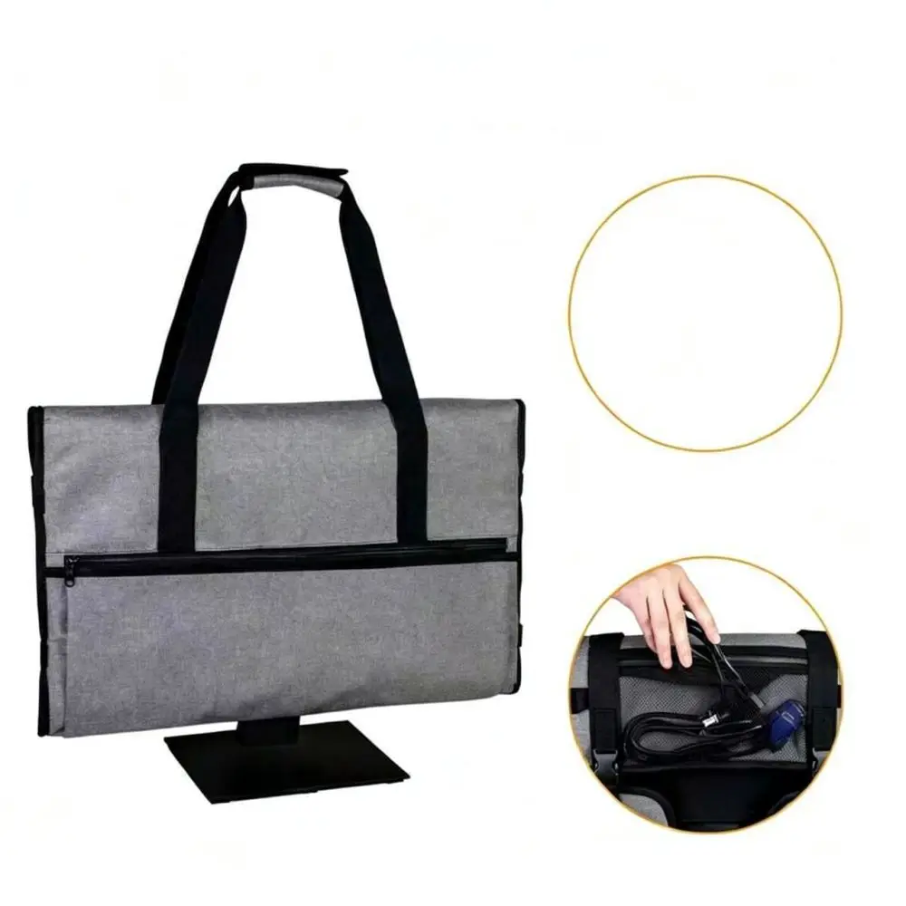 Protective Monitor Storage Handbag Carrying Case For 24 34 Inch Desktop PC Screen Travel Moving Bag Durable Padded Organizer