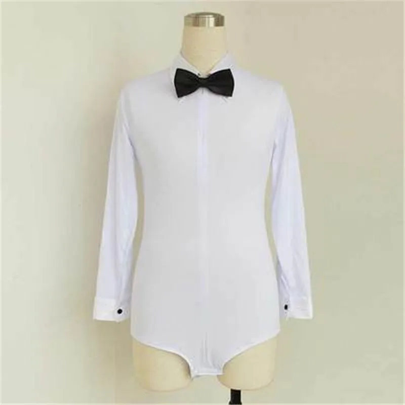 Mangas compridas criança latina camisa meninos dança topos meninos branco salão de dança roupas salsa/cha cha/rumba dança roupas