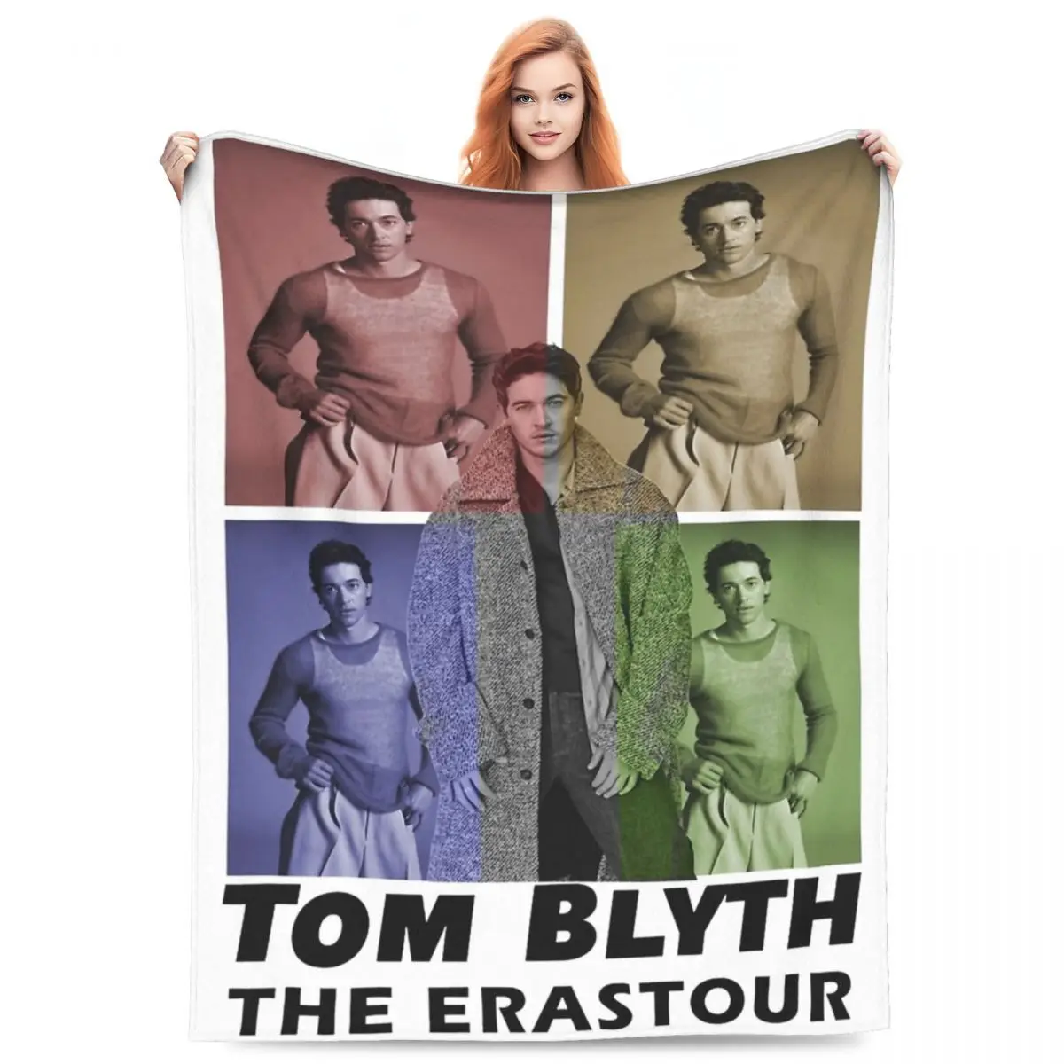 Tom Blyth The Eras Tour Throw Blanket Velvet Home Throw Blankets Relax Warm for Car Bedspreads