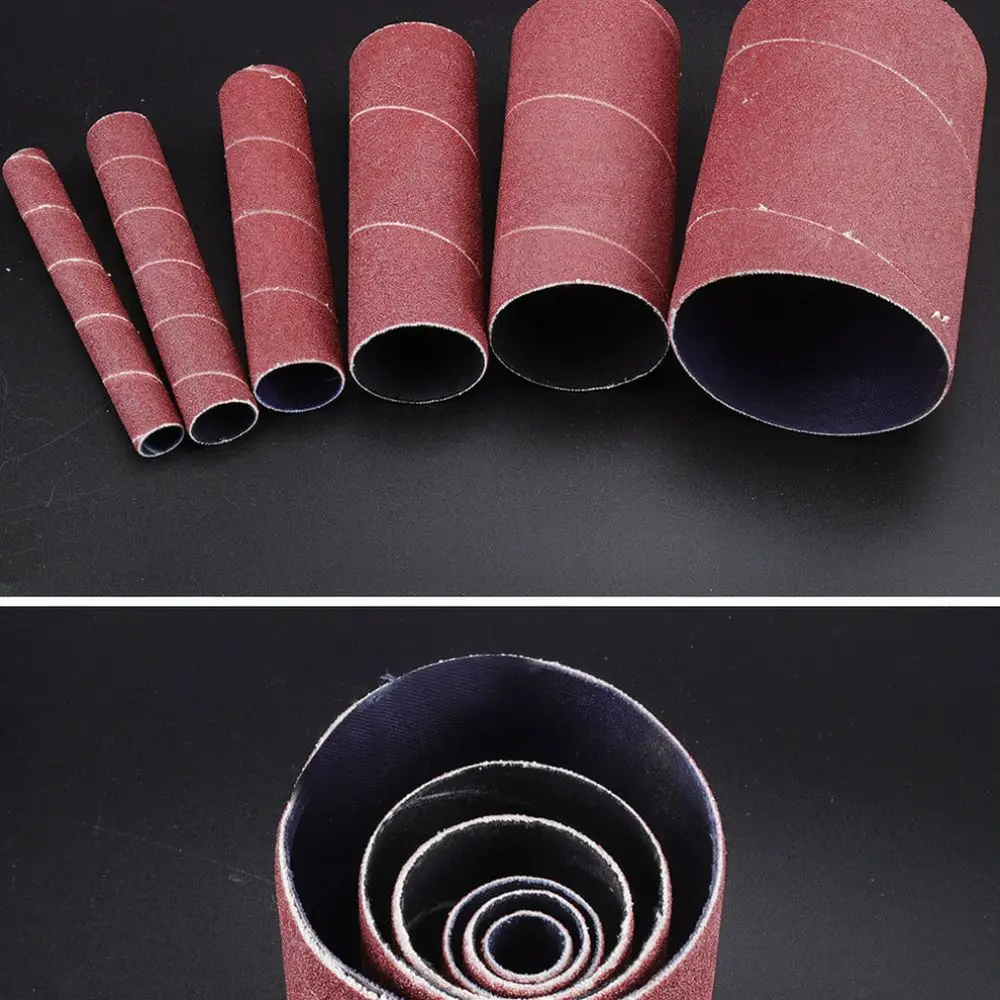 Sanding Bands Set For Jiuling Rotary Tool Elements Abrasive Sleeves For Woodworking Metal Polishing Edge Finishing Sanding Tool