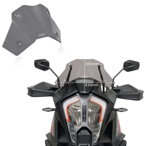 1290 SUPER ADV Italy WRS windshield modification For ktm