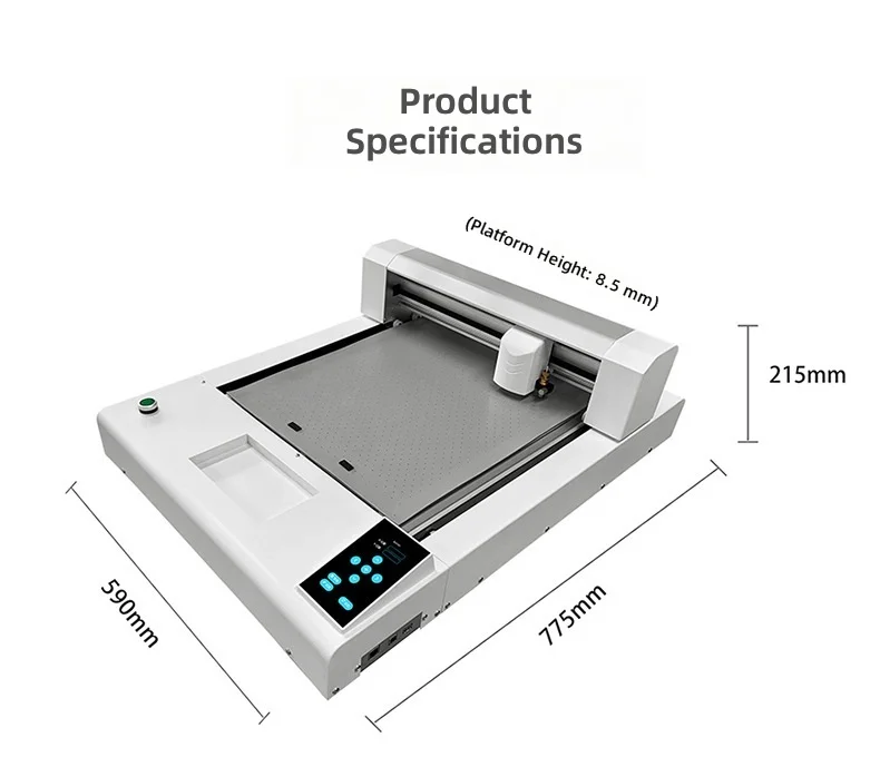 Platform die-cutting machine self-adhesive PVC film cardboard copperboard paper cutting view 2