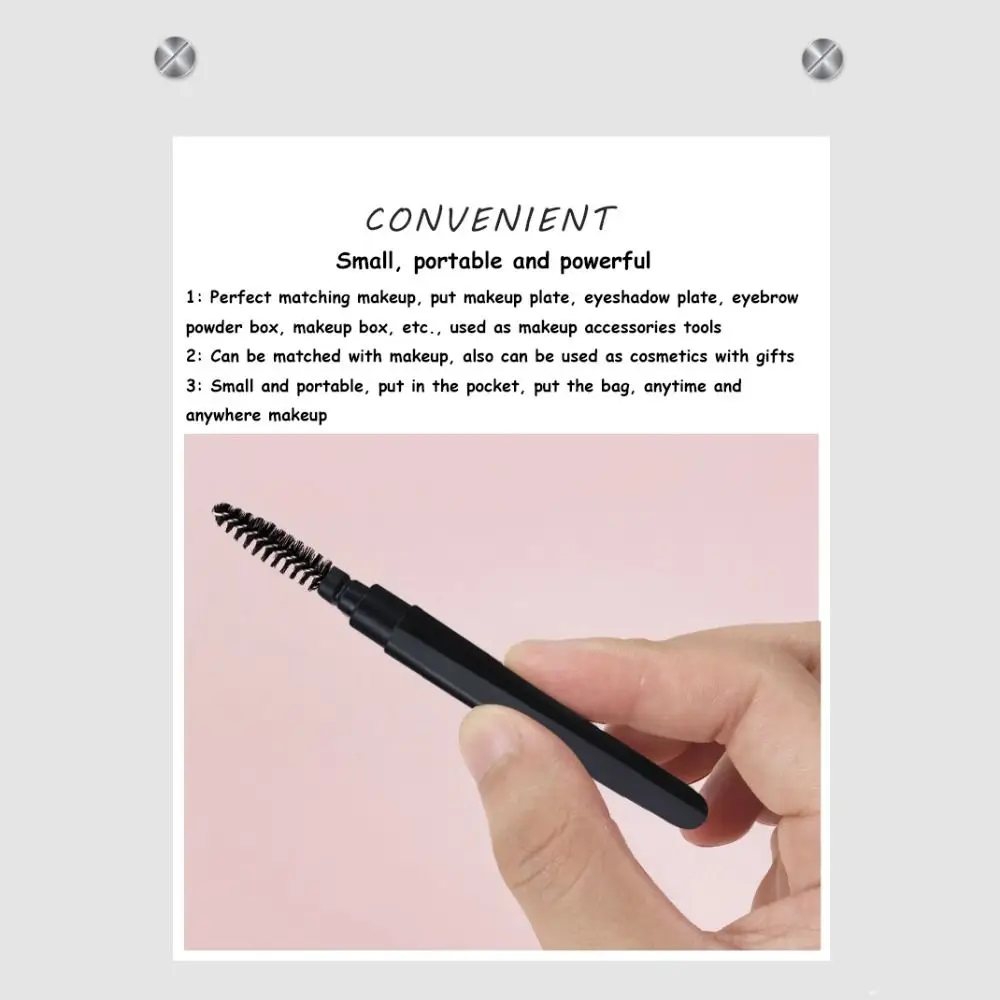 Transparentes Make-up-Zubehör mit Staubschutz, Lippenpinsel, Eyeliner-Pinsel, Augenbrauen, Wimpern, Pinsel, Make-up-Werkzeug