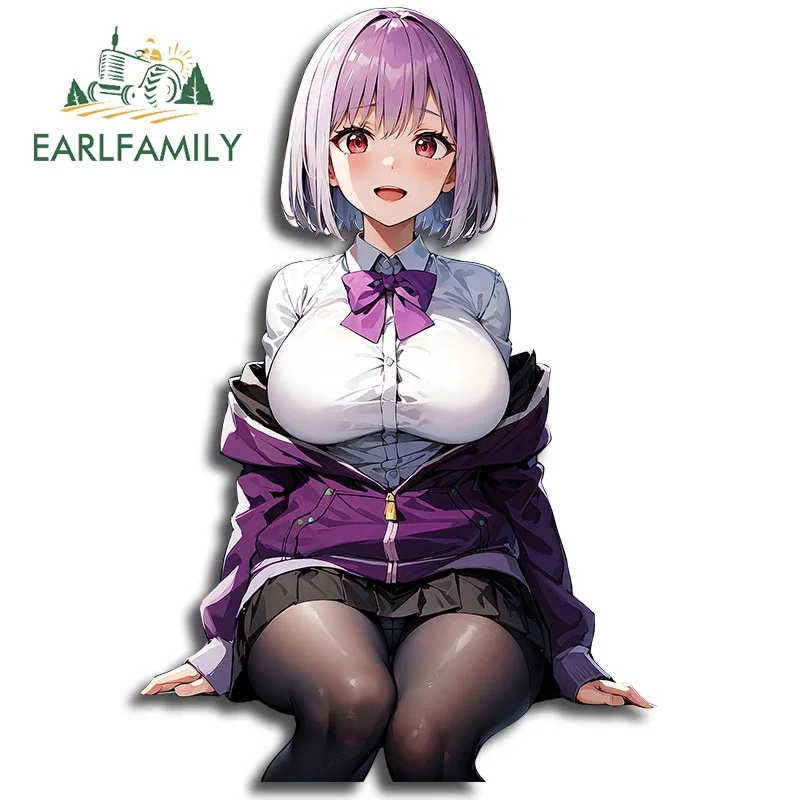 

EARLFAMILY 13 см для сексуальных Shinjo Akane автомобильные наклейки аниме персональные JDM RV виниловые фотообои для декора мотоцикла