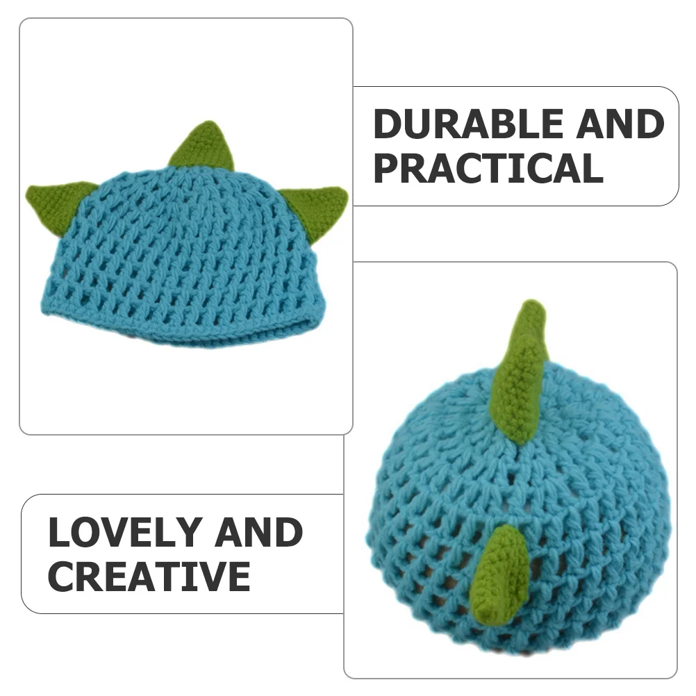 

1Set Dinosaur Knit Set Stylish Baby Photography Clothes Newborn Crochet Costume for Memorial Keepsake Outfit Baby Crochet Outfit