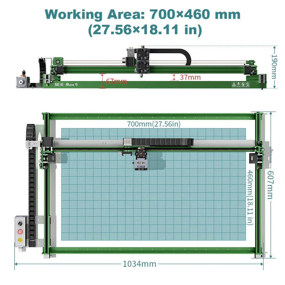 Neje laser module focal length height adjuster, laser plug-in upgrade kit of neje main laser engraving machine and tool accessor