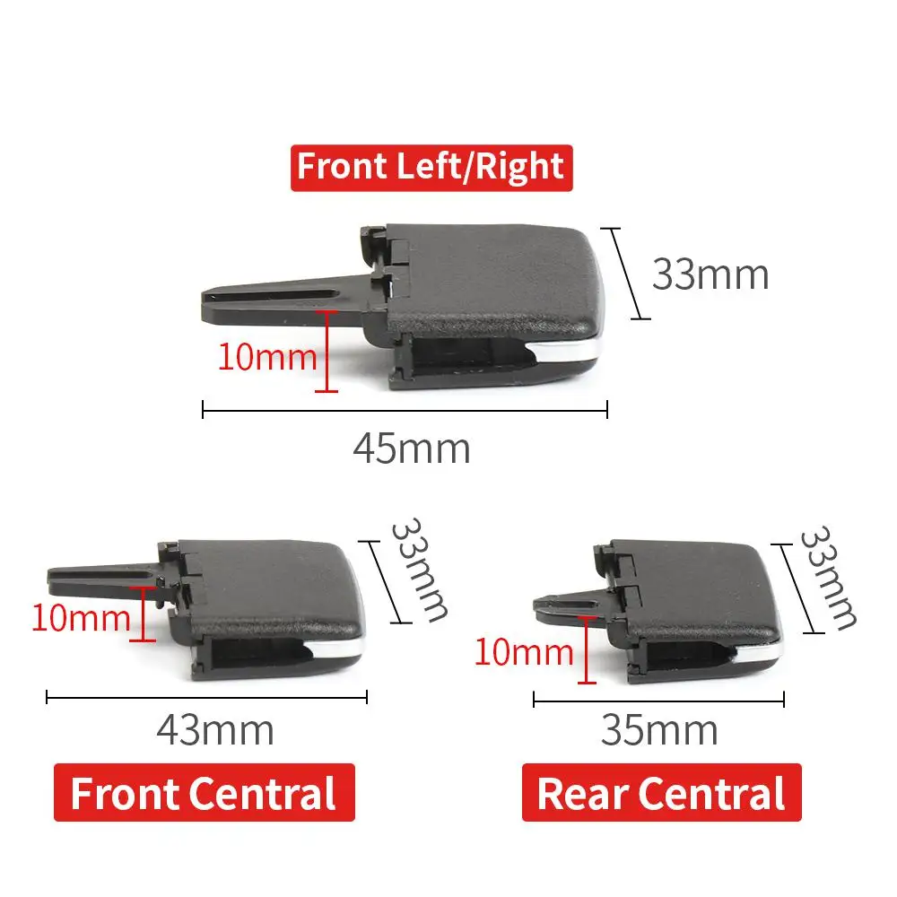 For Mercedes Benz W166 W292 Car Front Rear Air Conditioning Front A/C Air Vent Outlet Tab Clip Repair Kit Parts ML GLE GLS