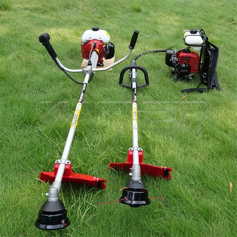 KATHER Mini Farm Machinery Tiller Rotary Weeder Loosening Soil Pumping Water Grass Trimmer 43cc 52cc 63cc Petrol Brush Cutter