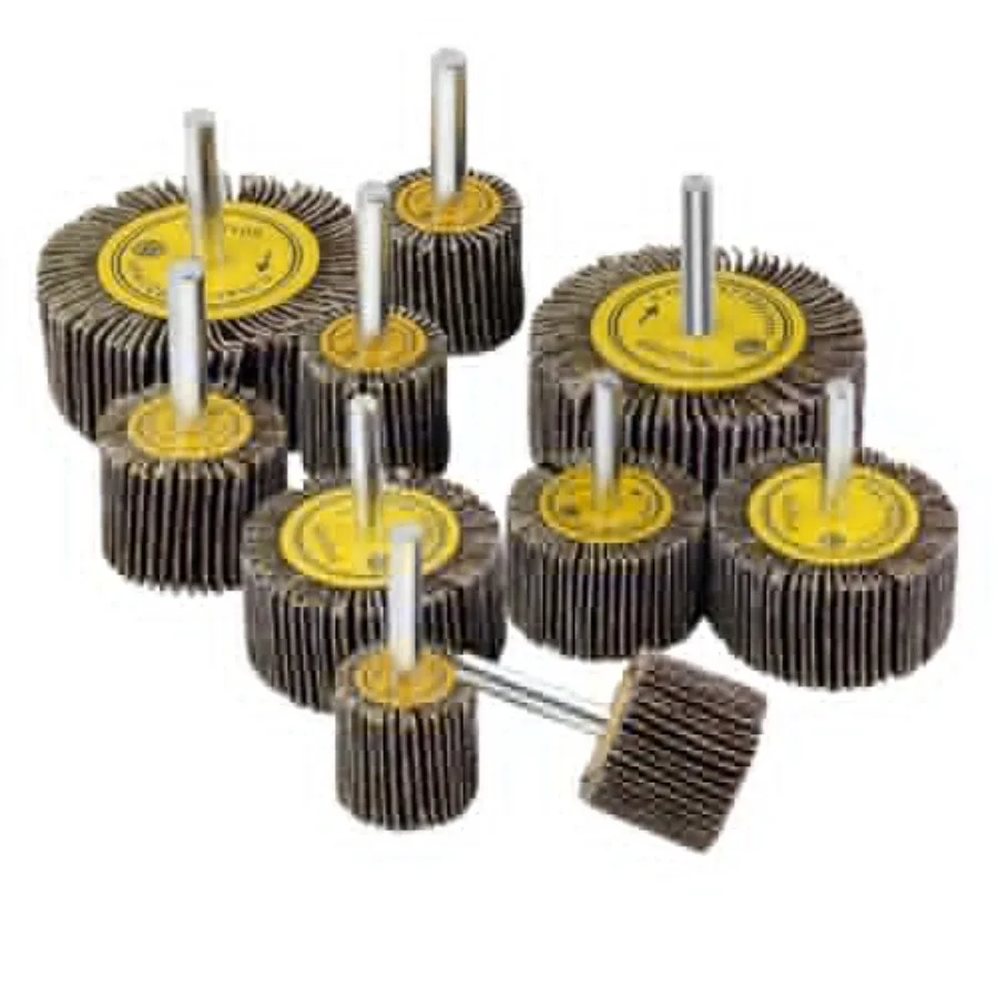

10 Pcs Abrasive Flap Wheels Sander 1/4'' Shank Flap Wheel for Drill Grinder Rotary Tools 25/30/40/50/60mm