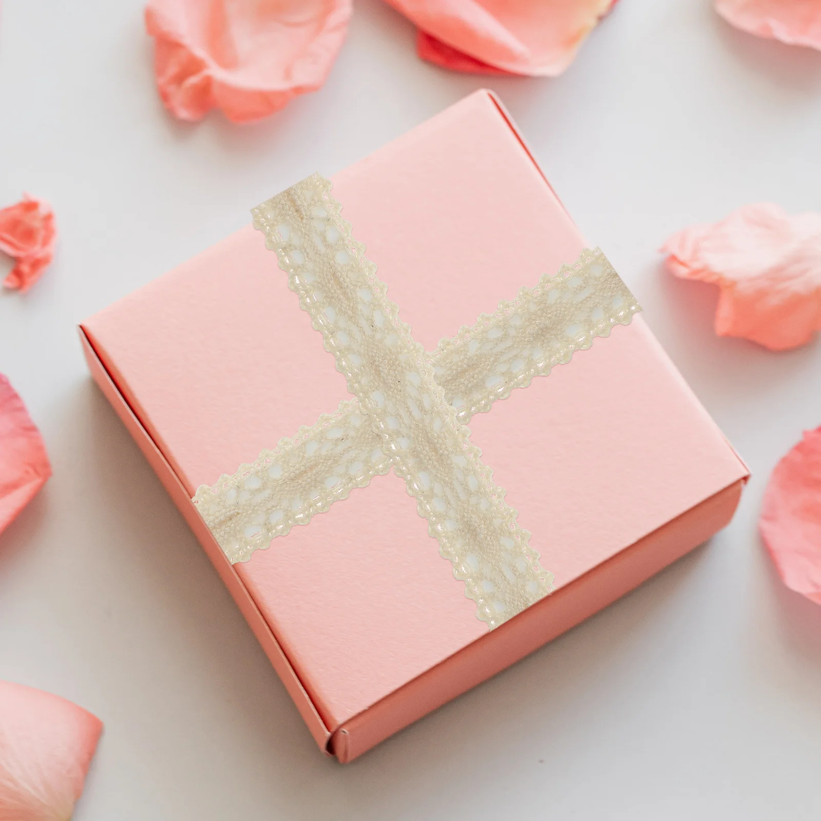 

2Pcs Lace Crafts Tapes Cotton Cloth Scrapbook DIY Adhesive for Diary Photo Album Handicraft Packaging Tape Scrapbook Tapes