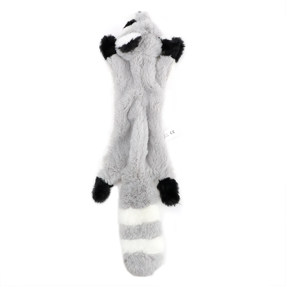 Squirrel Raccoon Fox Skunk Animal Plush Toy New Cute Plush Toys Squeaky Whistling Involved Squirrel Dog Toys Squeak Pet