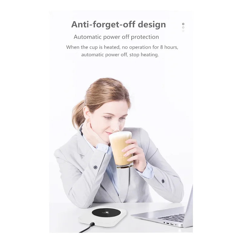 Coffee Cup Heater Mug Constant Temperature USB Heating Home Milk Tea Water Thermostatic Adjustable Coasters Cup-BAAQ