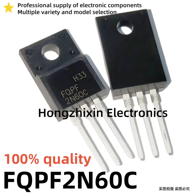 10PCS NEW high-quality FQPF2N60C 2A600V TO-220F 2N60C 2N60 FQPF FQPF2N65C 2A650V 2N65C 2N65 Field-effect transistor