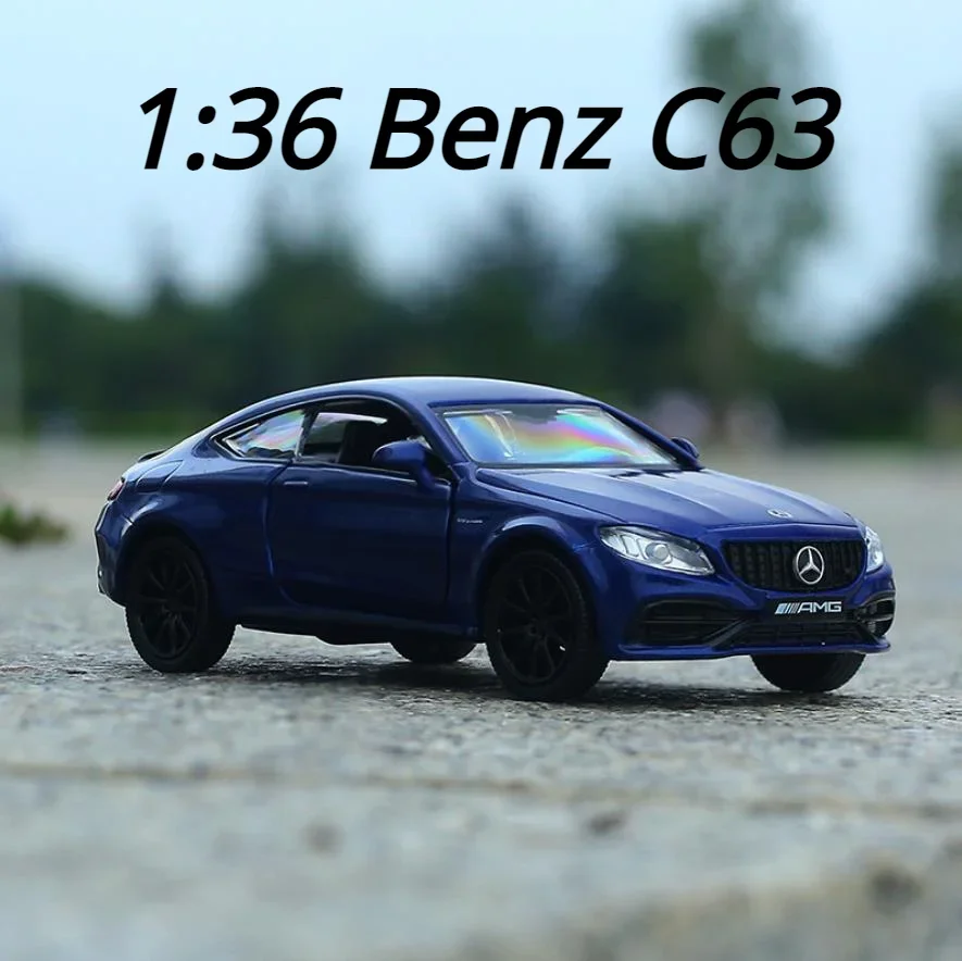 1:36 Mercedes Benz C63 AMG Coupe Alloy Car Model Simulation Exquisite Die-cast Toy Vehicles Car Styling Pull Back Sport Car F1