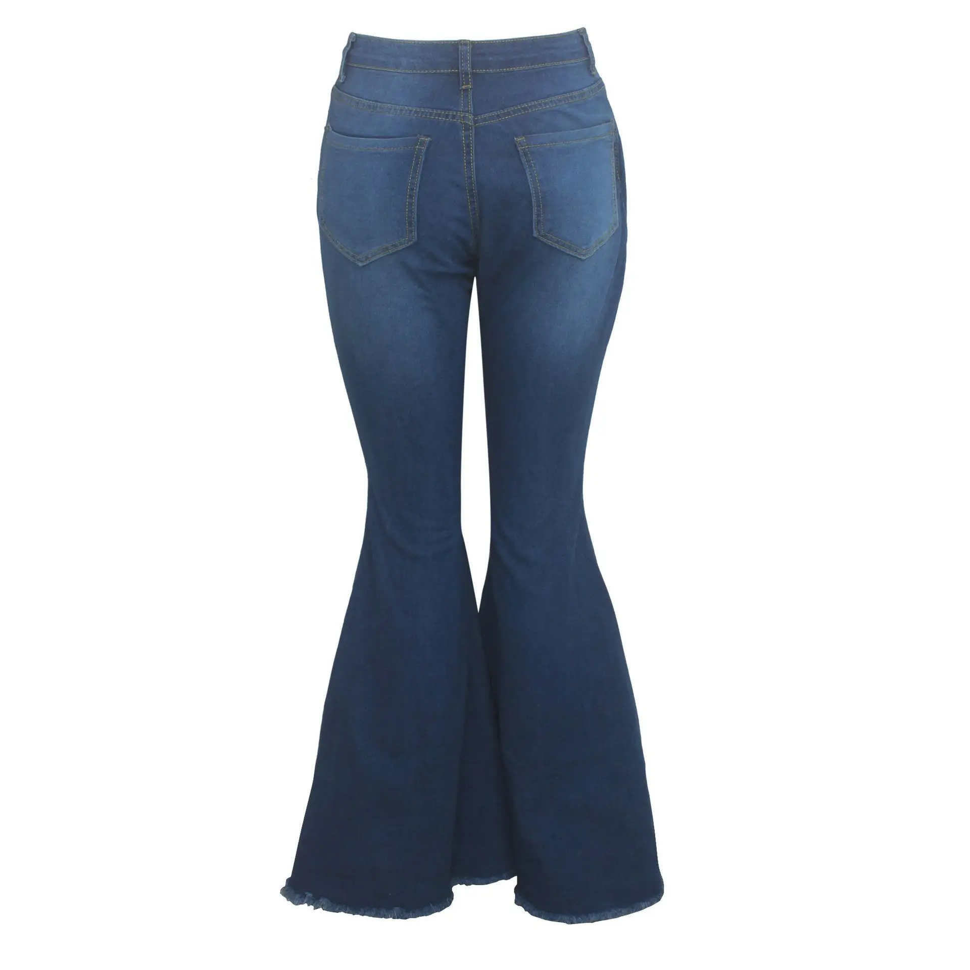 Pantalones vaqueros Acampanados para mujer, jeans elásticos, rasgados, versátiles, a la moda, Sexy