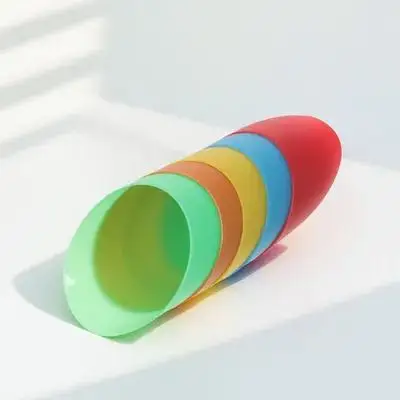 

5Pcs Sturdy Plastic Lamp Shade Horseshoe Shape Lamp Cover Replacement for Desk Table Floor Wall Hanging Lamps