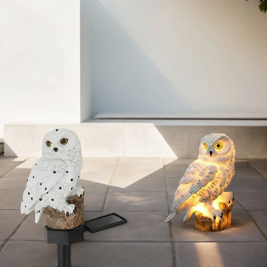 

Owl-Shaped Solar Garden Lights - Waterproof LED Night Lighting for Lawn & Pathway Decoration