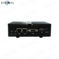 Eglobal Cheapest Fanless Industrial Mini PC With Intel Celeron J1900 Computer 2RJ45 LAN 2 Com As Mini Router Win10 Linux Deskto