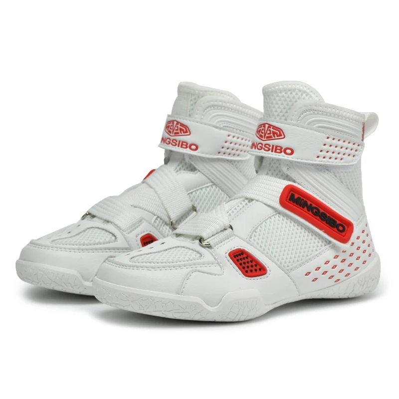 Women Men Boxing Shoes Wrestling Shoes Combat Athletic Shoes Training Combat Boots Indoor Fitness Athletic Shoes