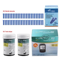 EQ Medical Glucose Test Strips Blood Glucose Meter Strips Measurement of Diabetes Accessories Glucometro Glucometer