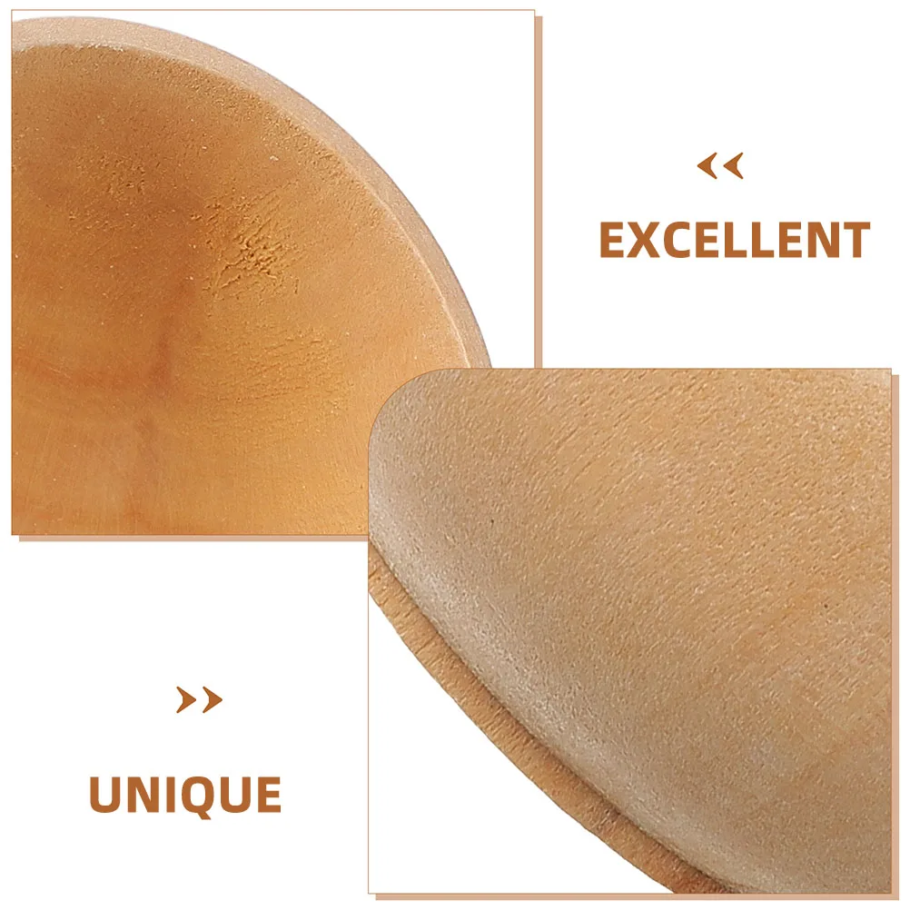 Juego de 8 cuencos de madera sin terminar, cuencos pequeños de madera con bordes lisos para proyectos de arte DIY, desarrollo de la creatividad de los niños