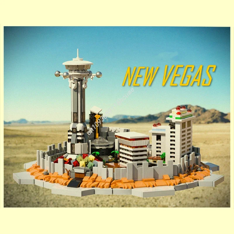 

1846pcs MOC New Vegas the Strip Architecture Building Blocks Solve the problem up creativity teenager Adult Christmas toy Gift