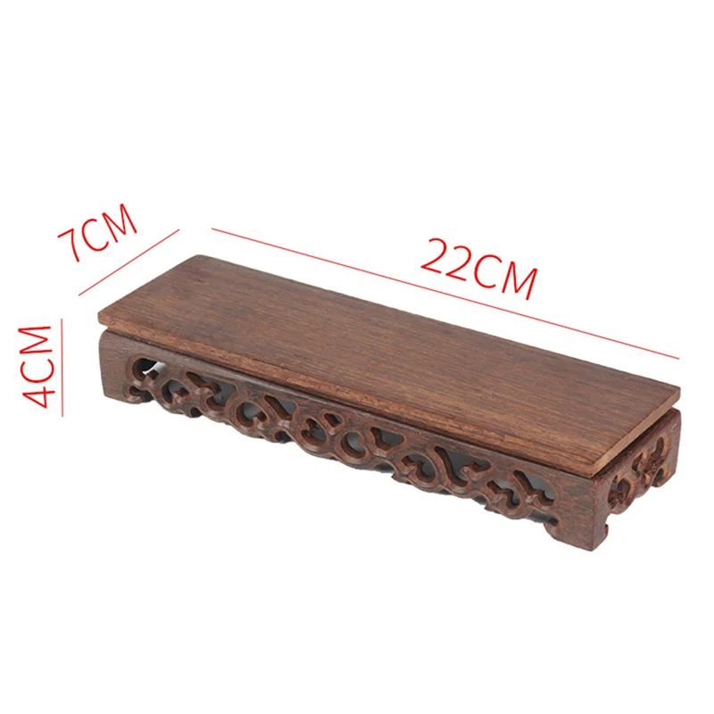 ABDJ-목재 베이스 미니어처 피규어 꽃병 진열대 받침대 스탠딩 커피/티 세트 꽃꽂이 화분 받침대 분재 홀더