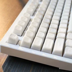 KBDiy 142 Keys PBT White Translucent Keycaps 60% 70% SA Profile Double Shot Keycap Custom for Mechanical Keyboard Game for 64 75