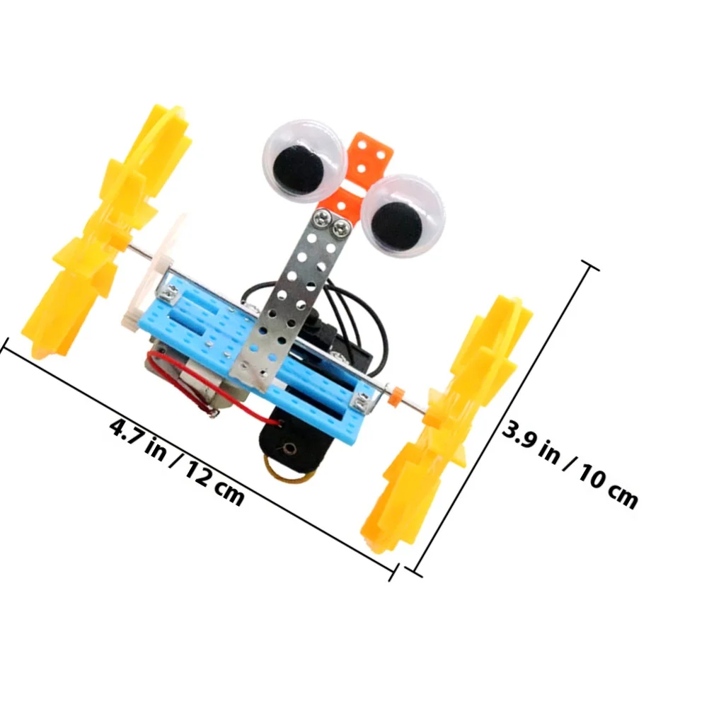 1Set DIY Balance Car Robot Intellectual Science Experiment Educational Stem Puzzle Kit for Kids Hands-on Assembly Scientific