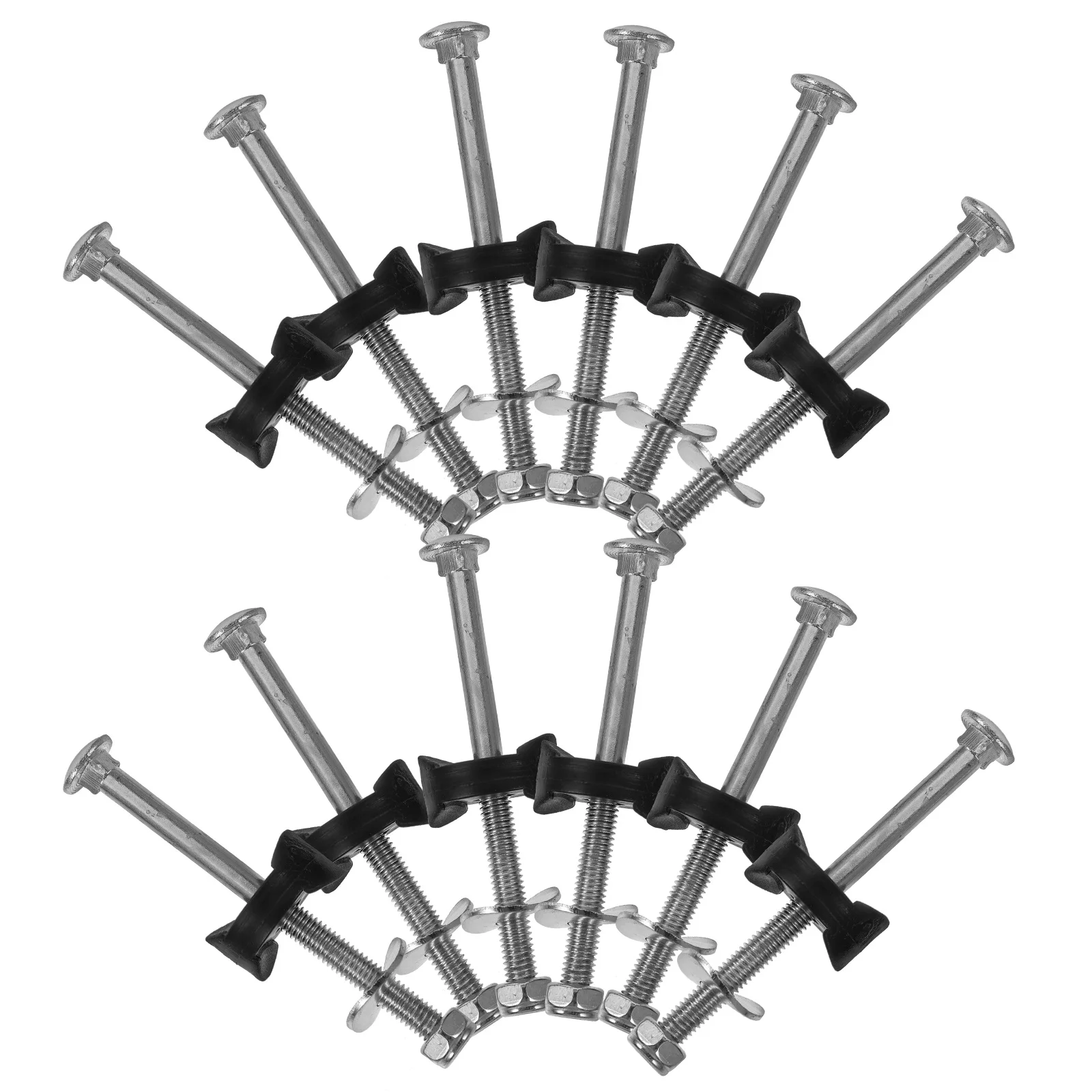 

12pcs Trampoline Replacement Screws Galvanized Steel Fixing Hardware For Enclosure Net Frame Pole Stability Tools