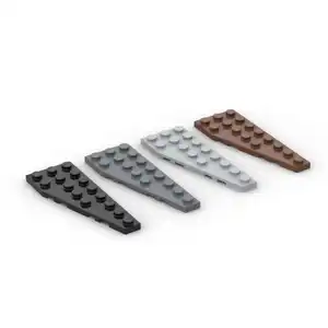 Bilashmart MOC 10 50304 Wedge Plate 8x3 Building Blocks Kit Right Board House Bricks Particle Educational Toys Children Birthday Gifts