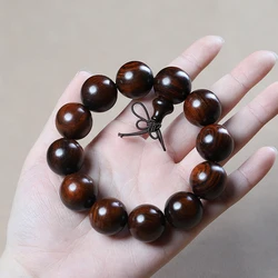 Natural Redwood 10/12/15/18/20mm Wood Beads Bracelet Tibetan Buddhist Jewelry Men Women Meditation Prayer Beads Wooden Bracelet