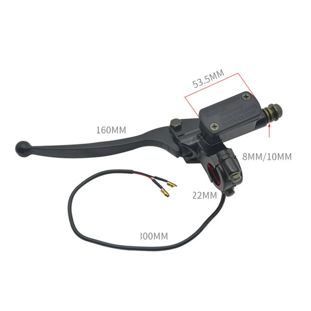 8/10mm Front Master Cylinder Hydraulic Brake Lever for Motorcycles Scooters Dirt Pit Bikes ATV & Quad Accessories