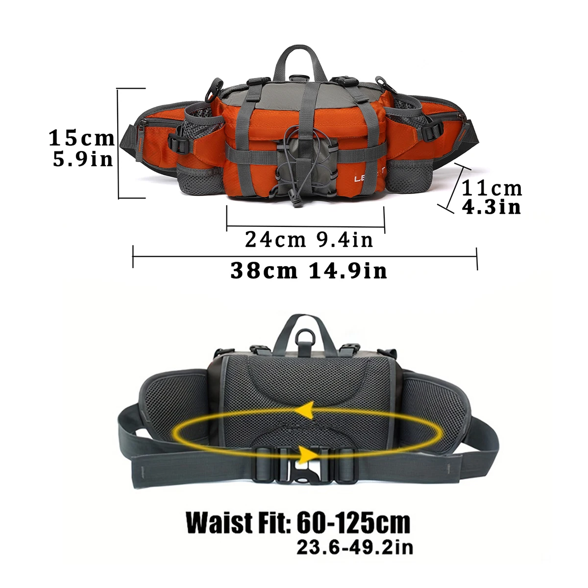 Outdoor Sports Waist Bag Hiking Cycling Climbing Storage Bag Versatile Travel Mountaineering Waist Bag