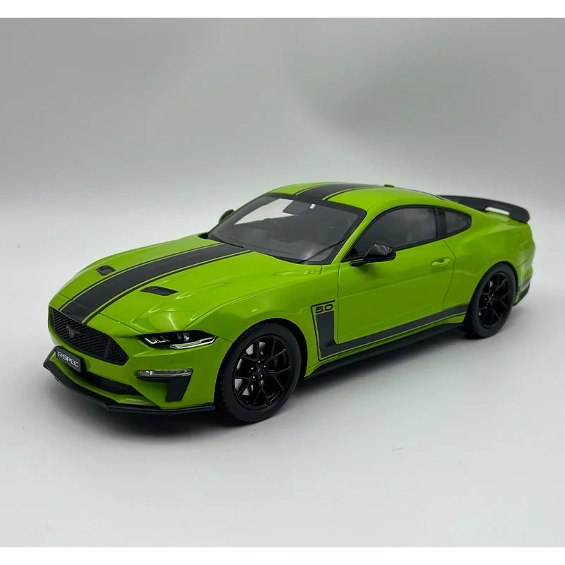 

1:18 масштаб, смола, Корона Mustang R-SPEC 5,0, миниатюрный игрушечный автомобиль, литой под давлением, классическая модель, коллекционные предметы, сувенирный дисплей