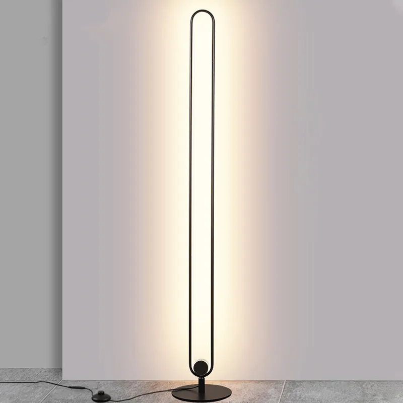 

Black floor lamp Modern Minimalist decorative floor lamp for Bedroom Standing Lamp Study Lamp Stand Living room floor lamp